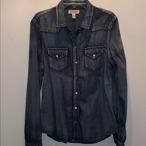 Jessica Simpson Denim Button Up